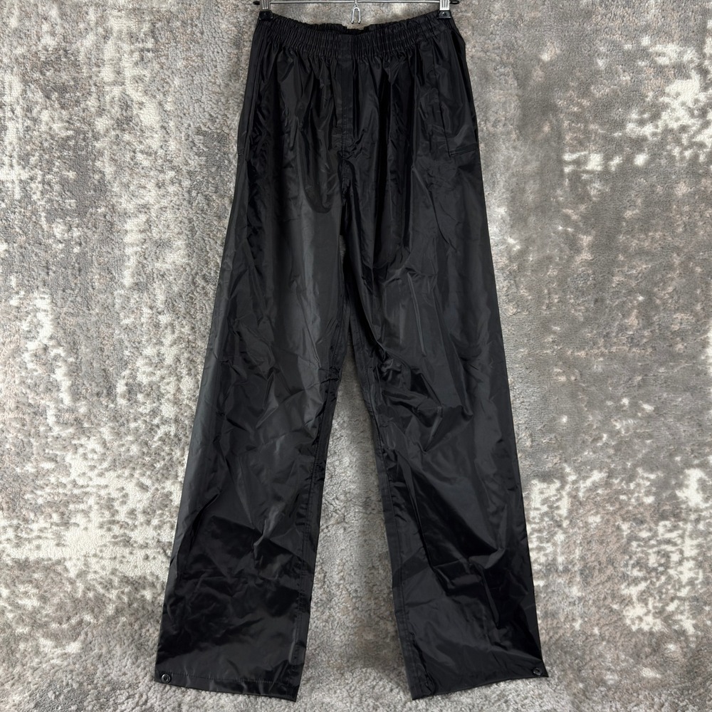 New Portwest Size S Waterproof Elastic‎ Waist Rain Trousers Pants Black Mens